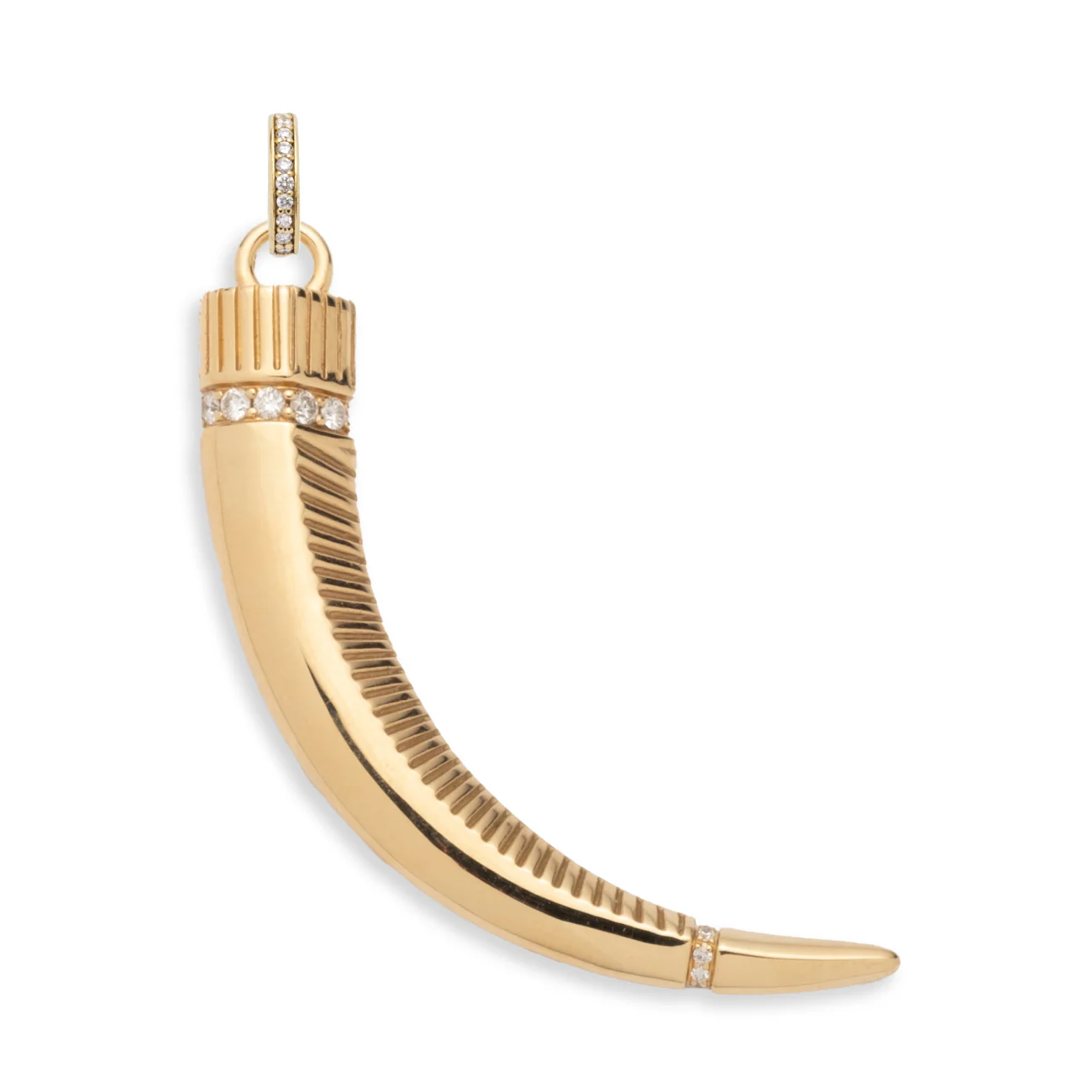 Protection | La Loba Claw Pendant | Diamonds, Yellow Gold - Image 5