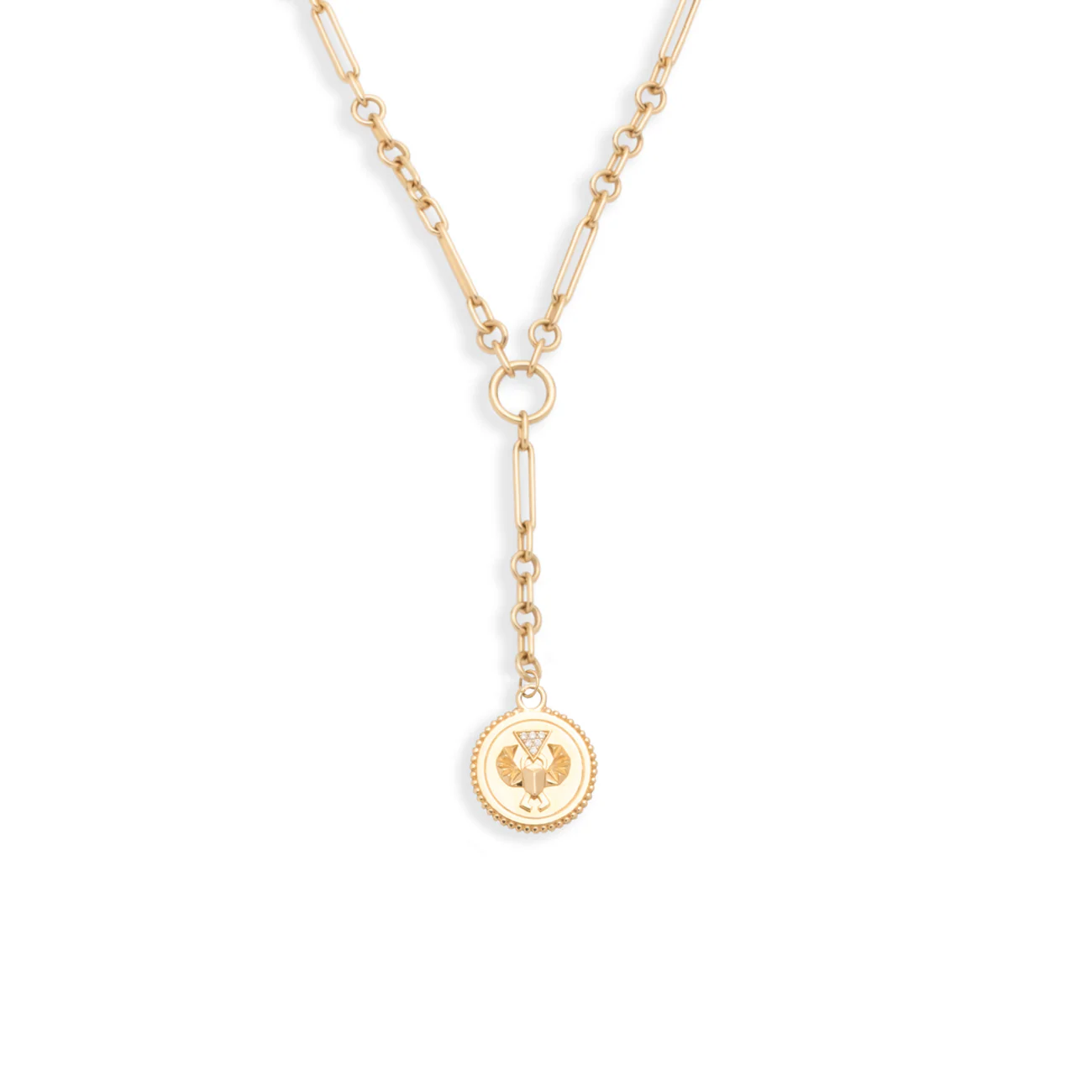 Protection | Fine Mixed Clip Extension Necklace | Diamonds, Yellow Gold