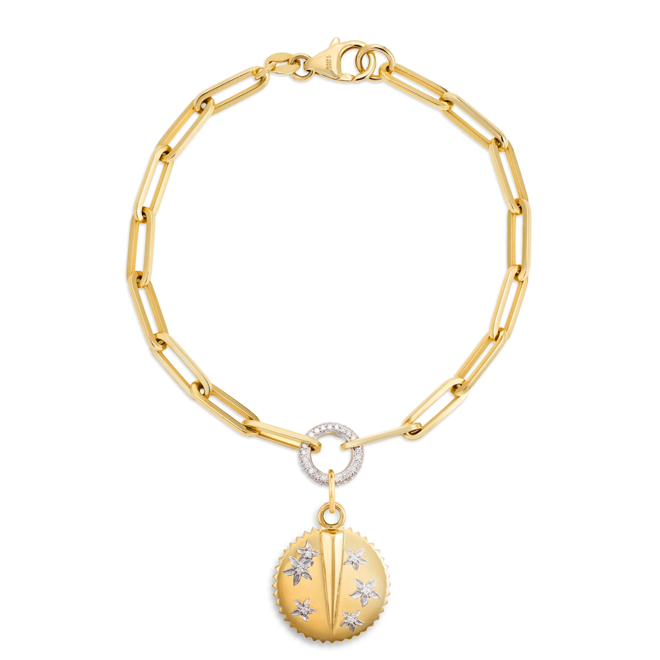 Resilience | Blossoms Medium Clip Bracelet | Diamonds, Mixed Gold