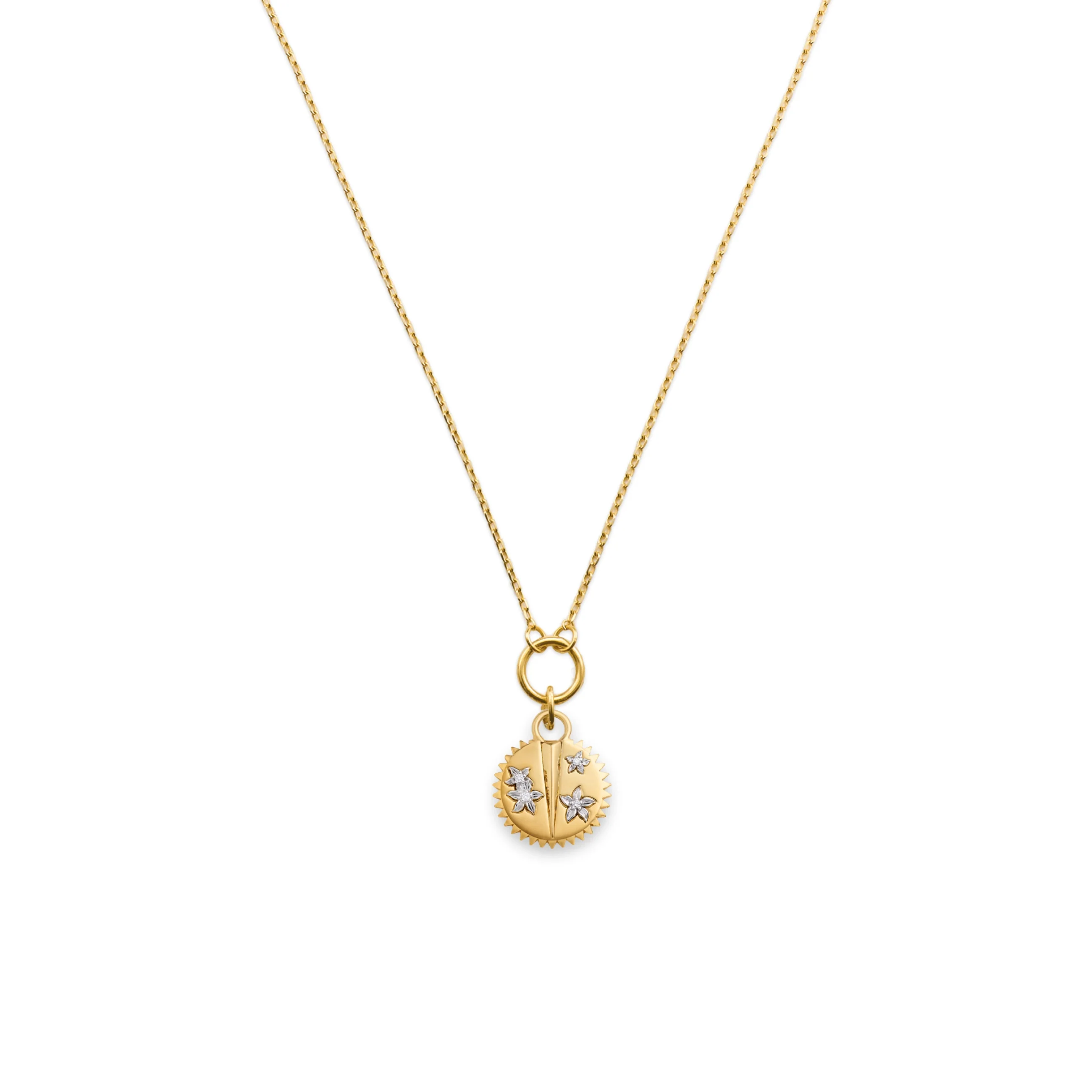 Resilience | Blossoms Thread Necklace | Diamonds, Mixed Gold