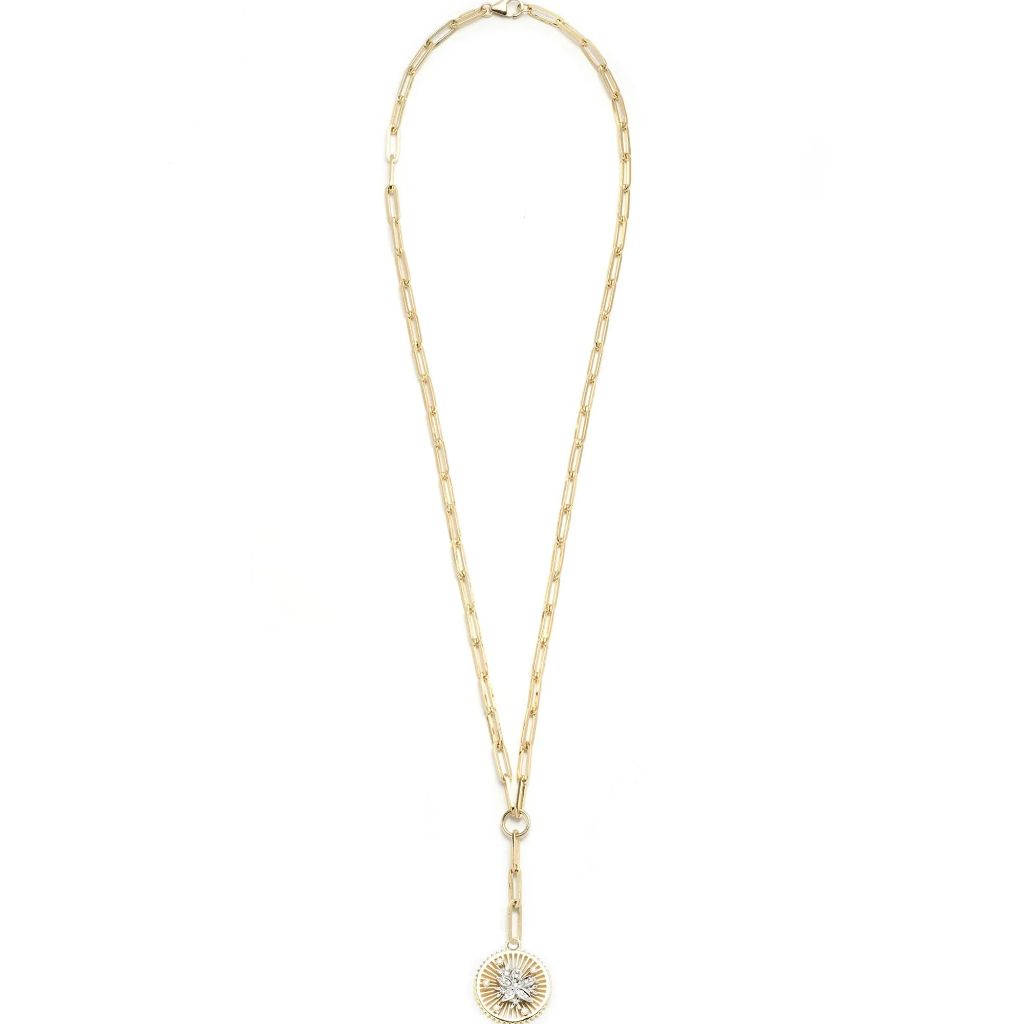 Resilience | Blossoms Medium Clip Extension Necklace | Diamonds, Mixed Gold - Image 5