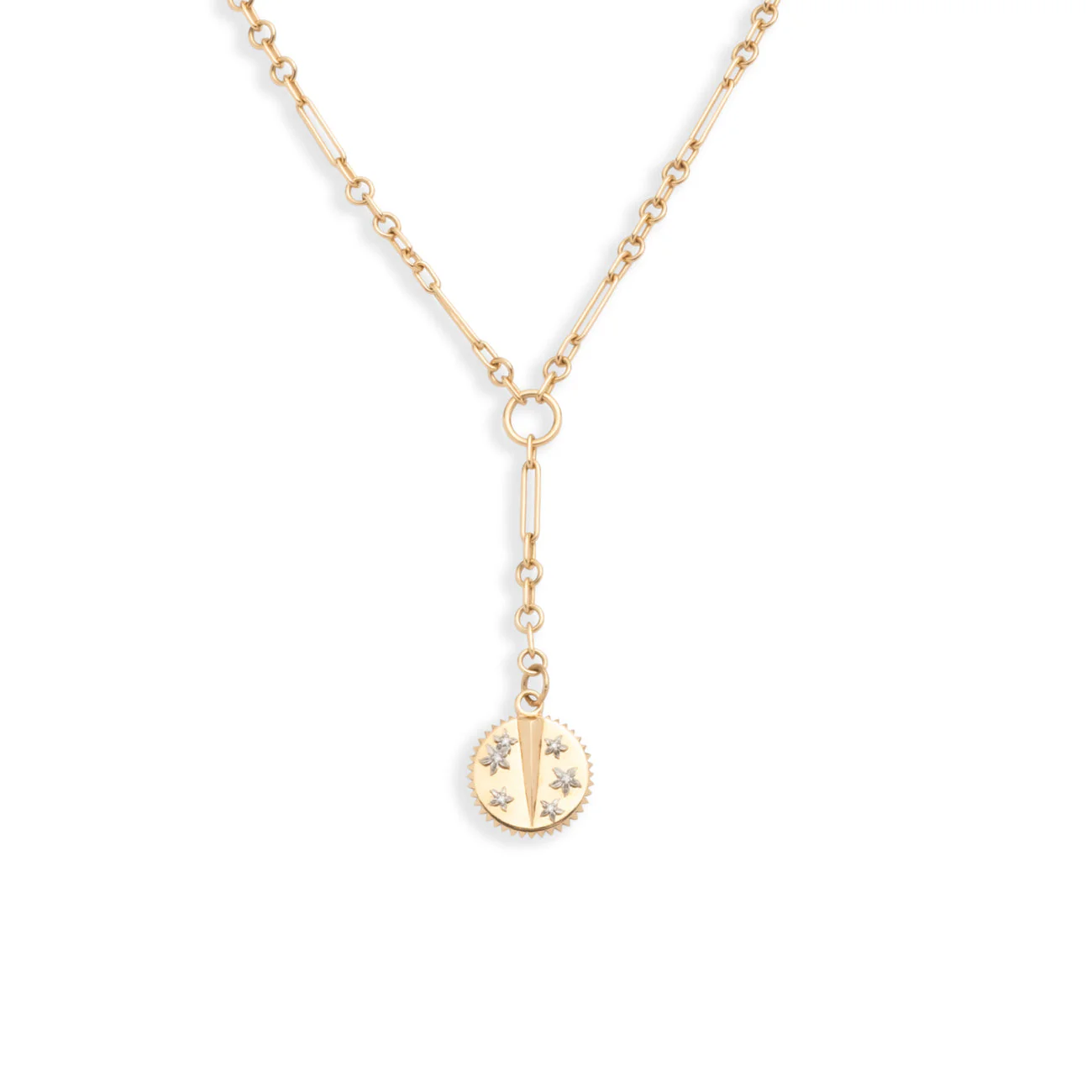 Resilience | Blossoms Fine Mixed Clip Extension Necklace | Diamonds, Mixed Gold