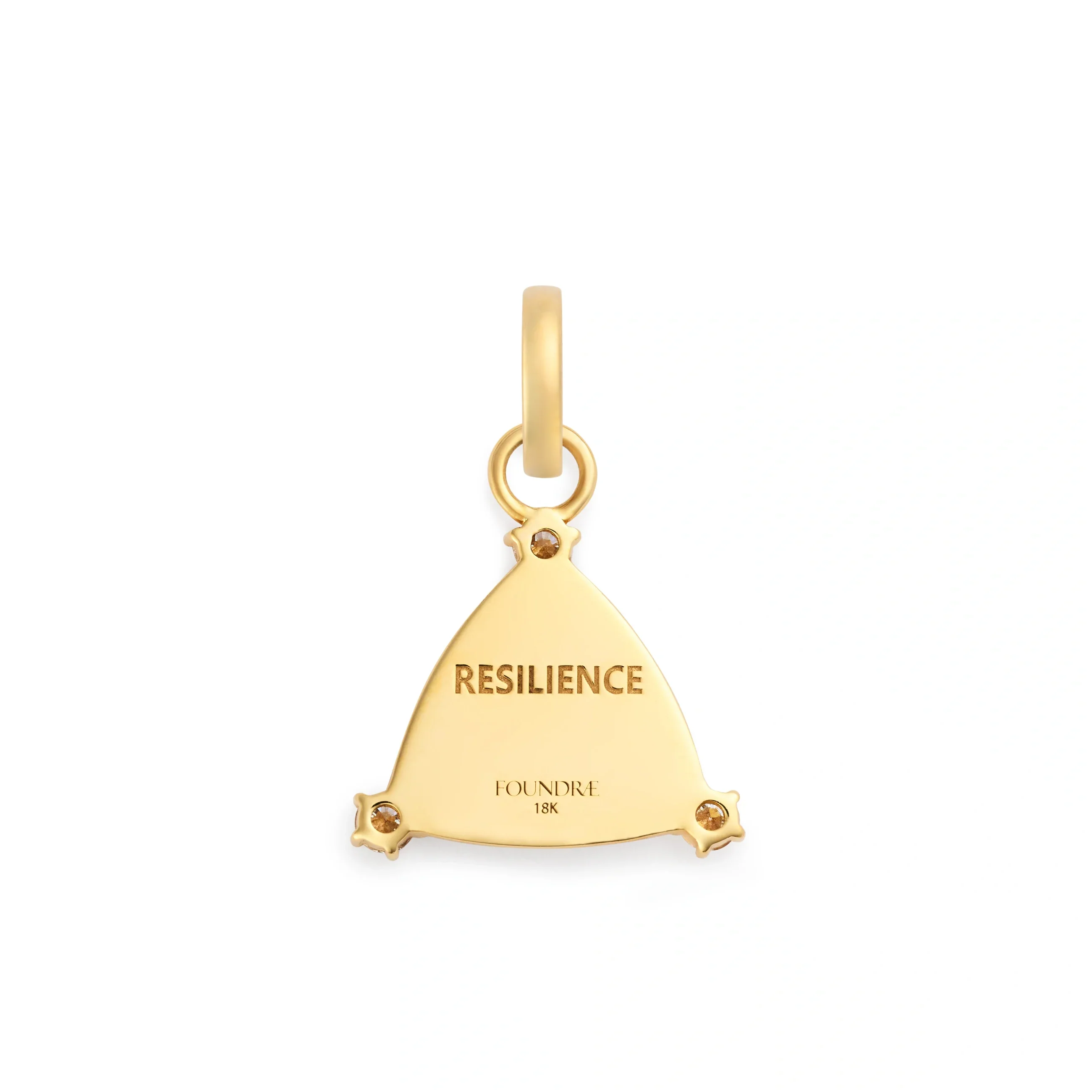 Resilience | Blossoms Pavé Miniature Pendant | Diamonds, Yellow Gold - Image 4