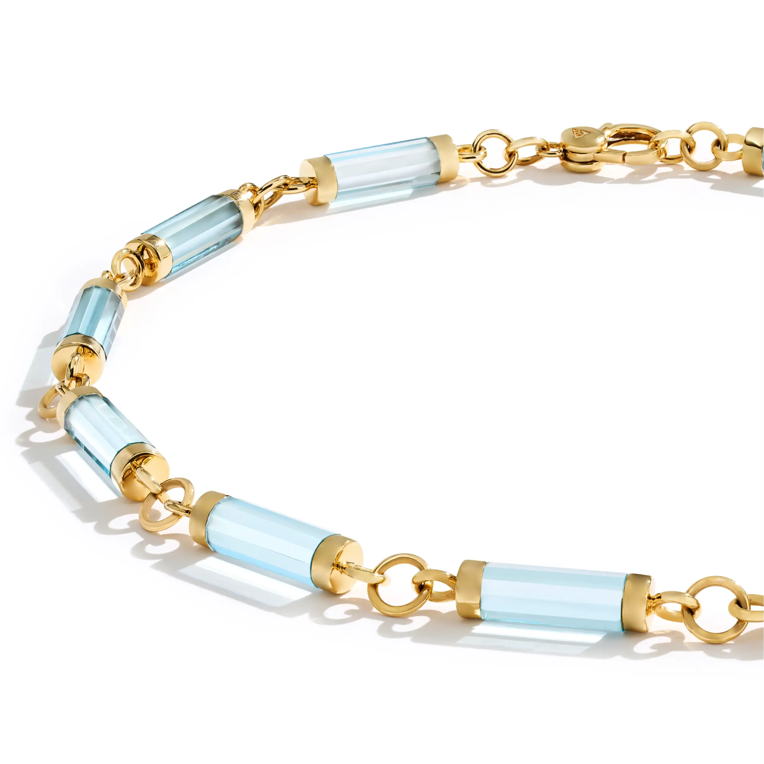 Element | Oversized Element Chain | Sky Blue Topaz, Yellow Gold