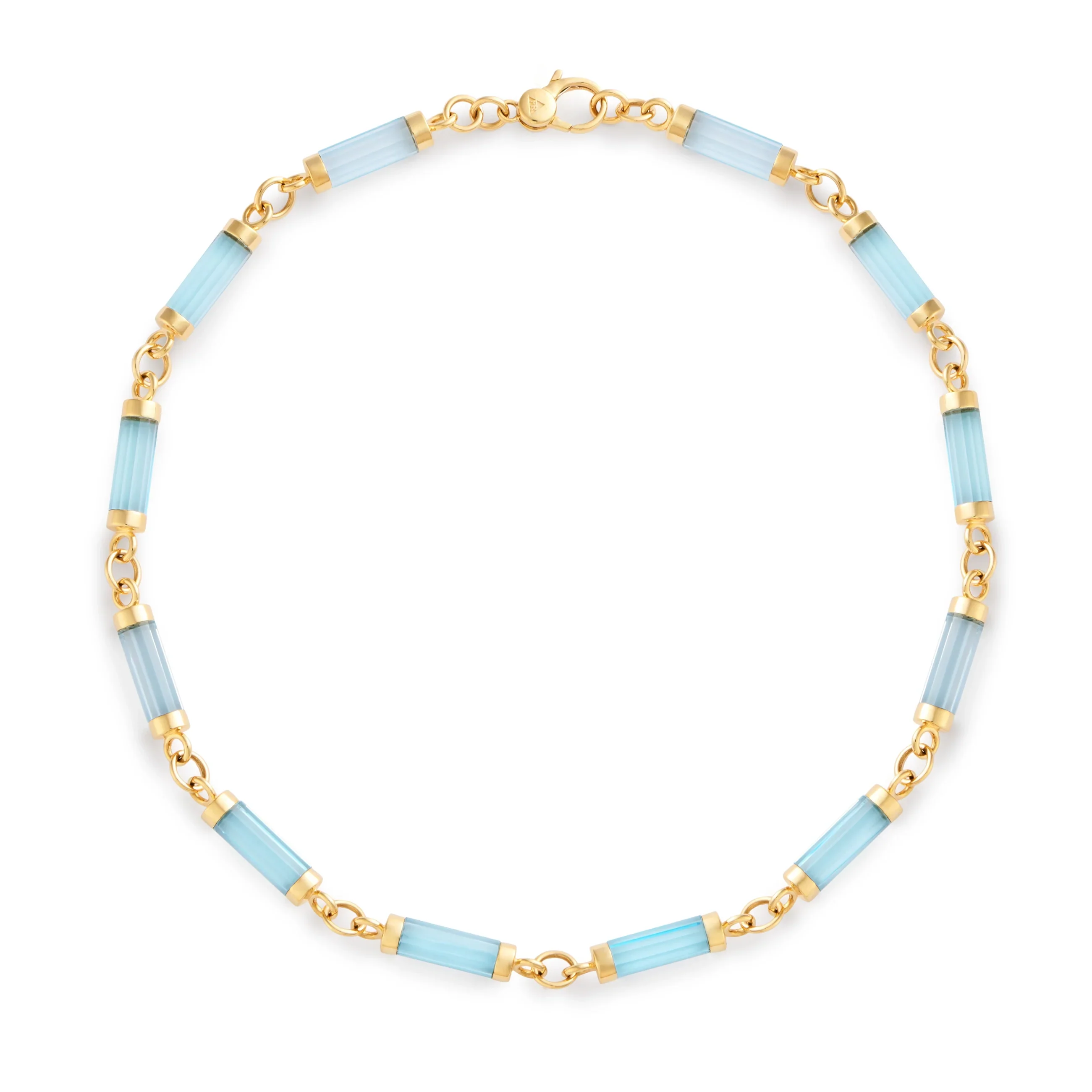 Element | Oversized Element Chain | Sky Blue Topaz, Yellow Gold - Image 5