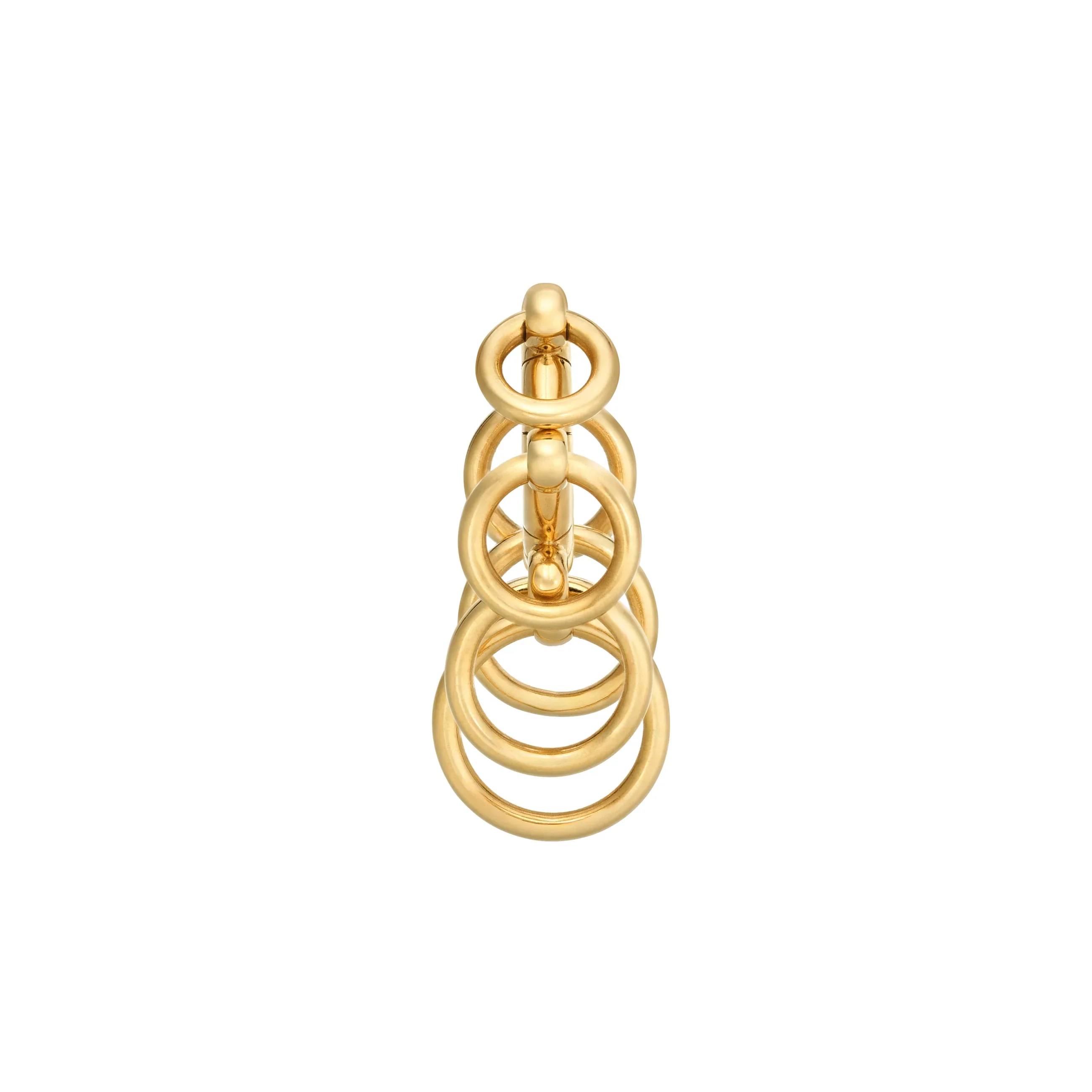Small Wind Chime Earring | Yellow Gold - Image 3