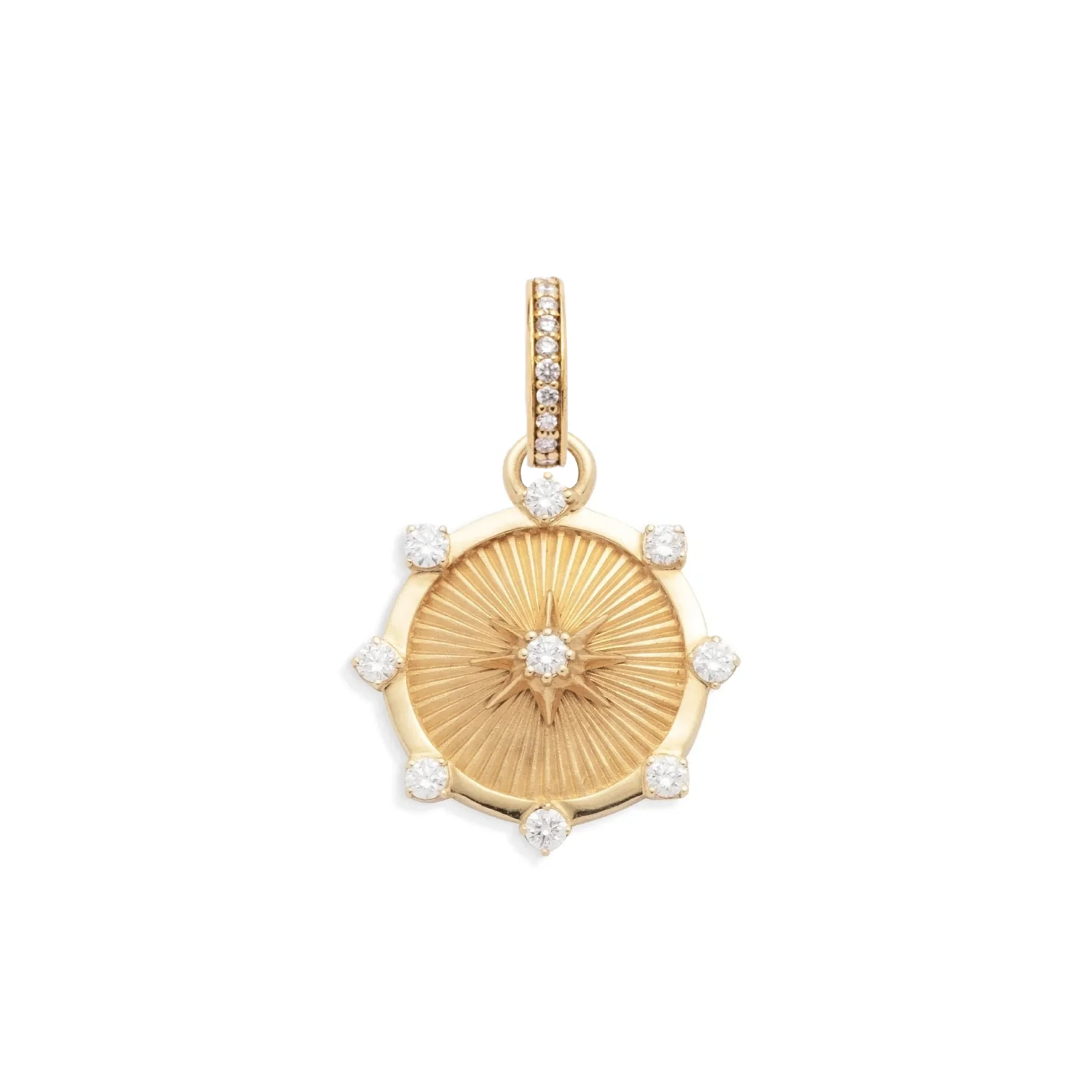 Foundation | Spark Baby Medallion | Diamonds, Yellow Gold - Image 2