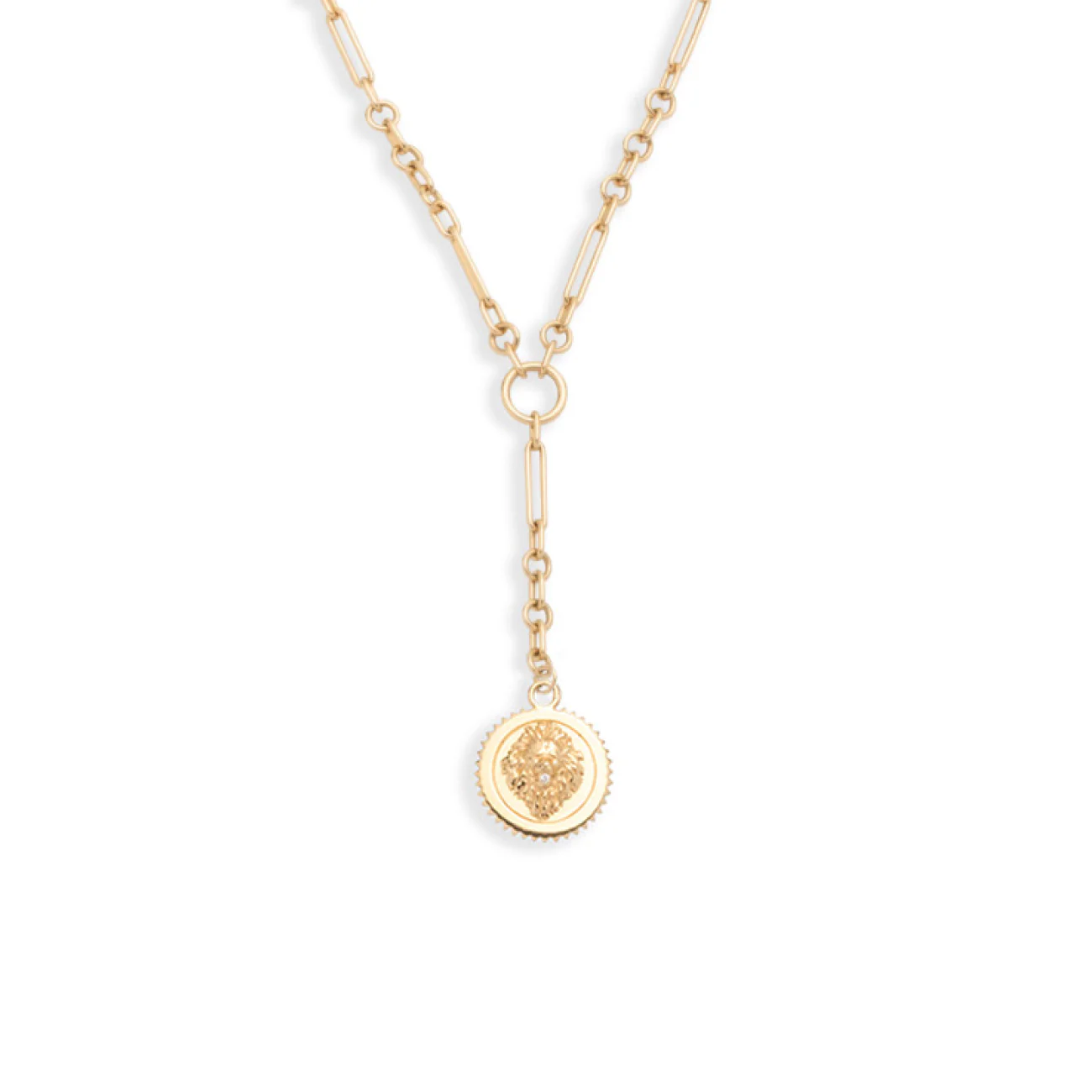Strength | Fine Mixed Clip Extension Necklace | Diamond, Yellow Gold - Image 3