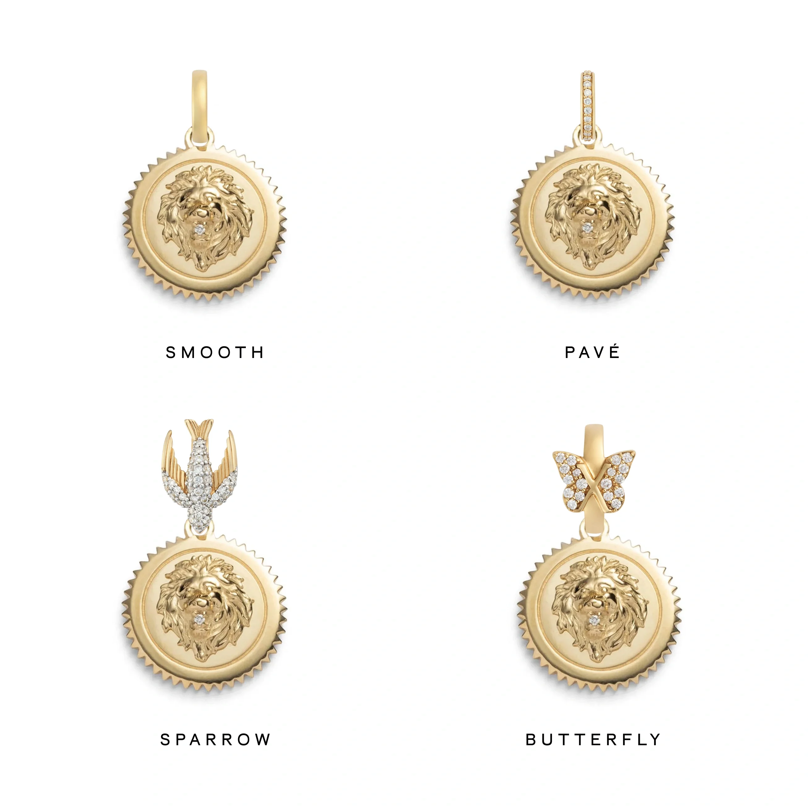 Strength | Medium Medallion | Diamond, Yellow Gold - Image 3