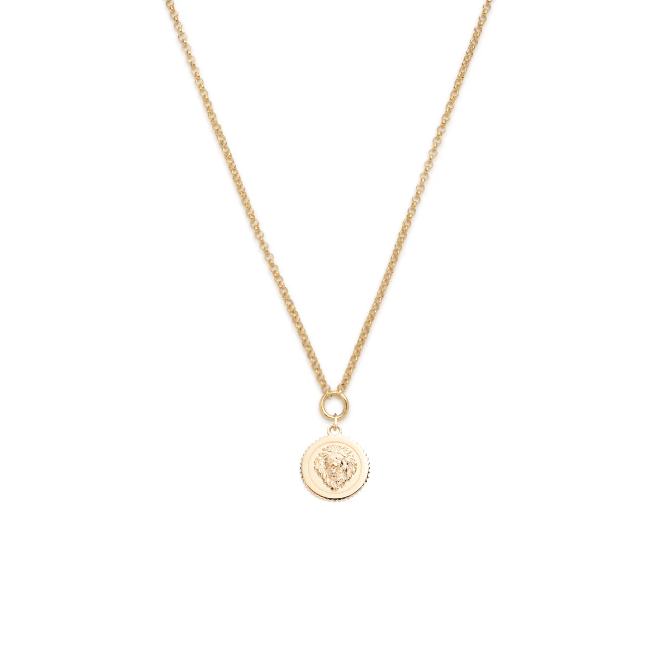 Strength | Small Belcher Necklace | Diamond, Yellow Gold