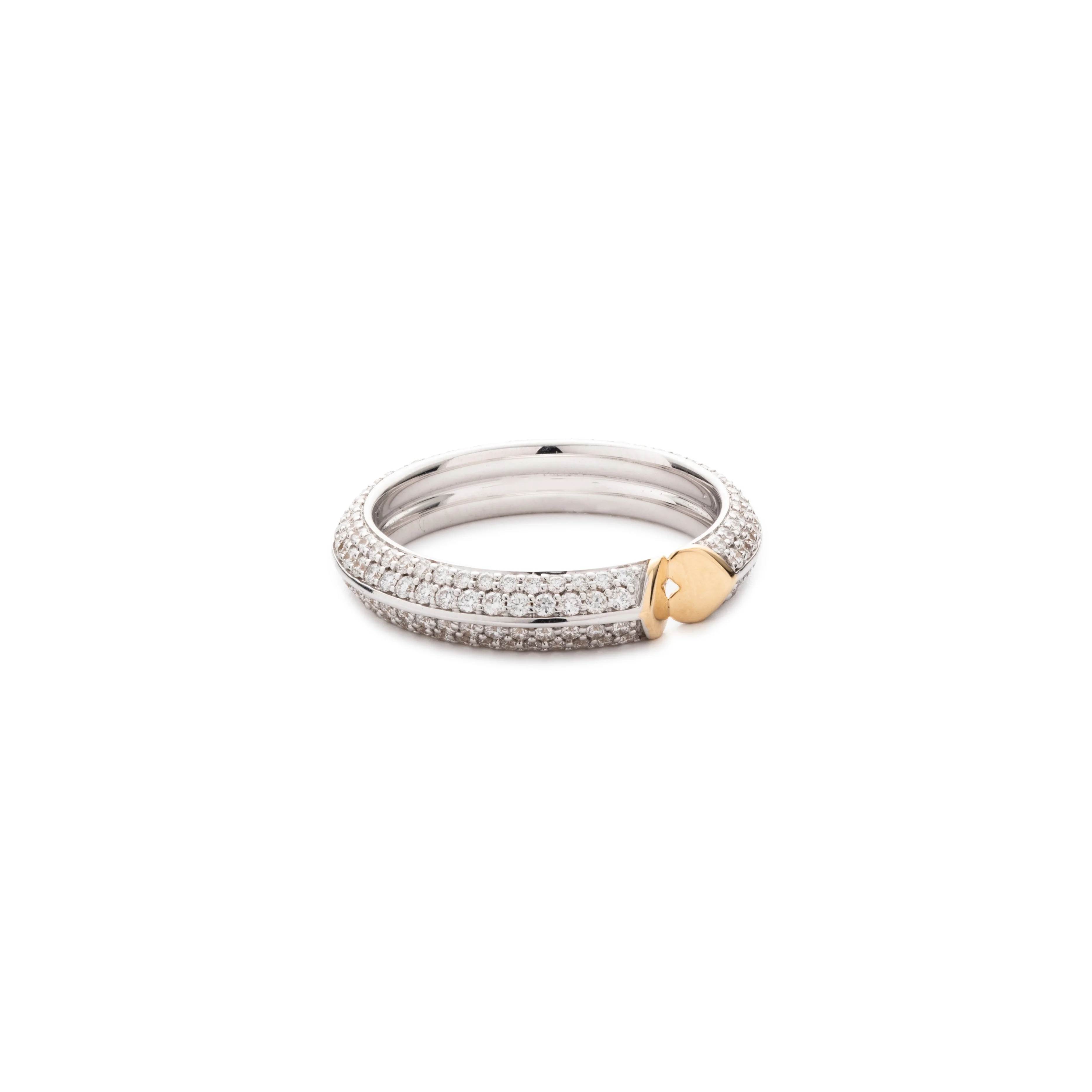 Strong Hearts | Pavé Love Link Band | Diamonds, Mixed Gold - Image 3