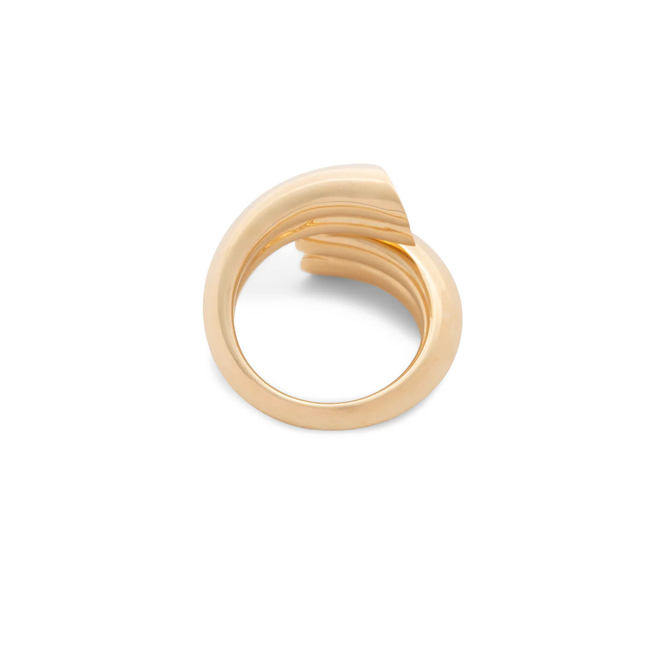 Strong Hearts | Pavé Love Link Ring | Diamonds, Yellow Gold - Image 4
