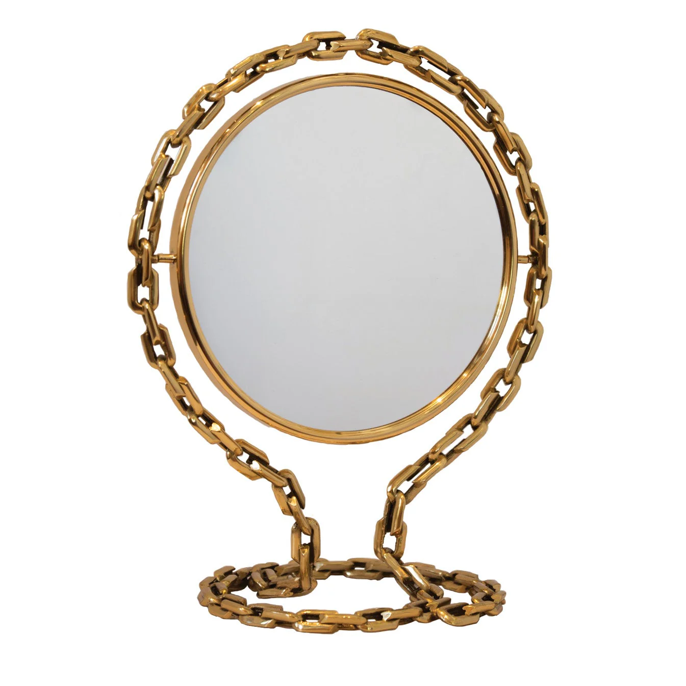 Strong Hearts | Love Link Vanity Mirror | Brass - Image 3