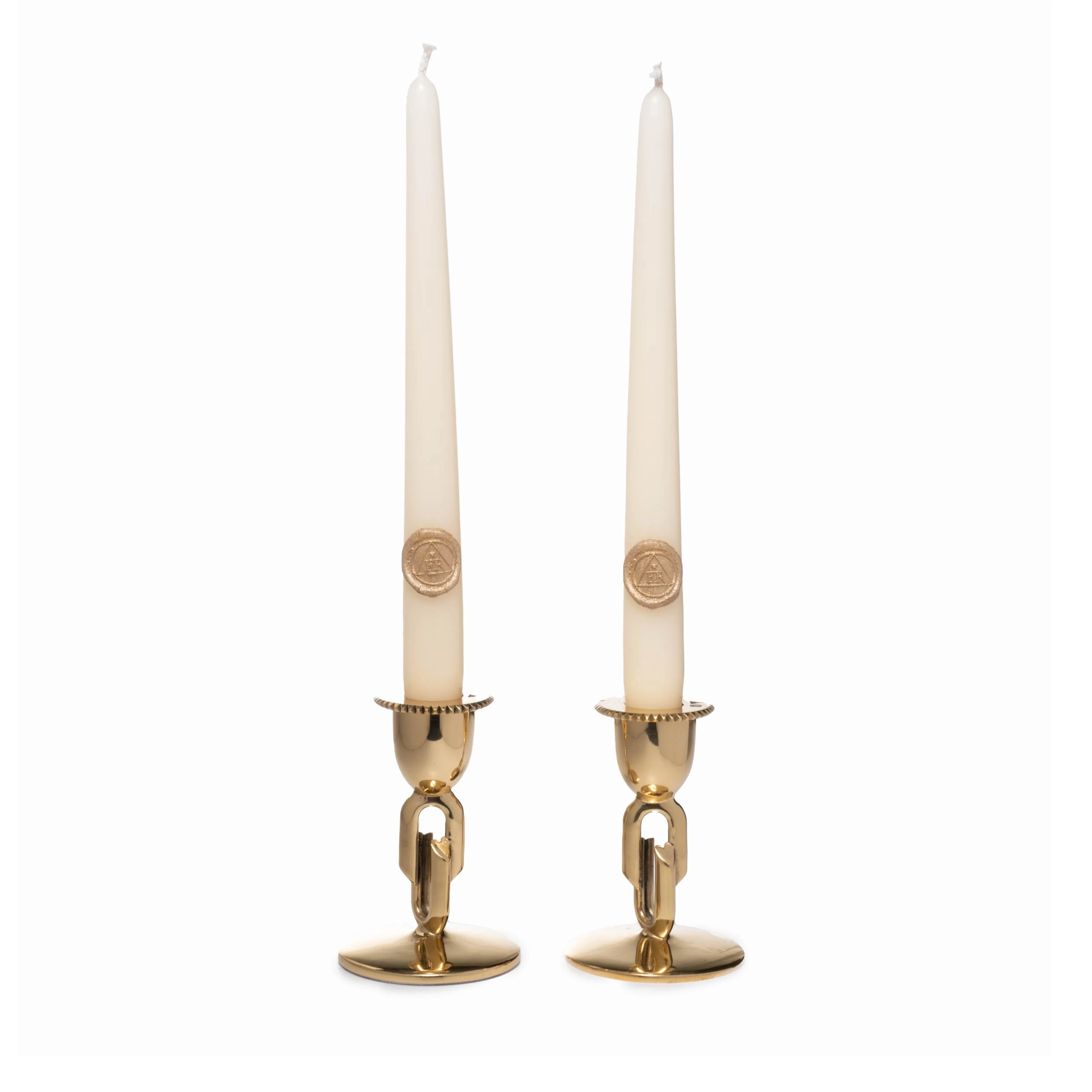 Strong Hearts | Love Link Candle Holder Set | Brass - Image 3