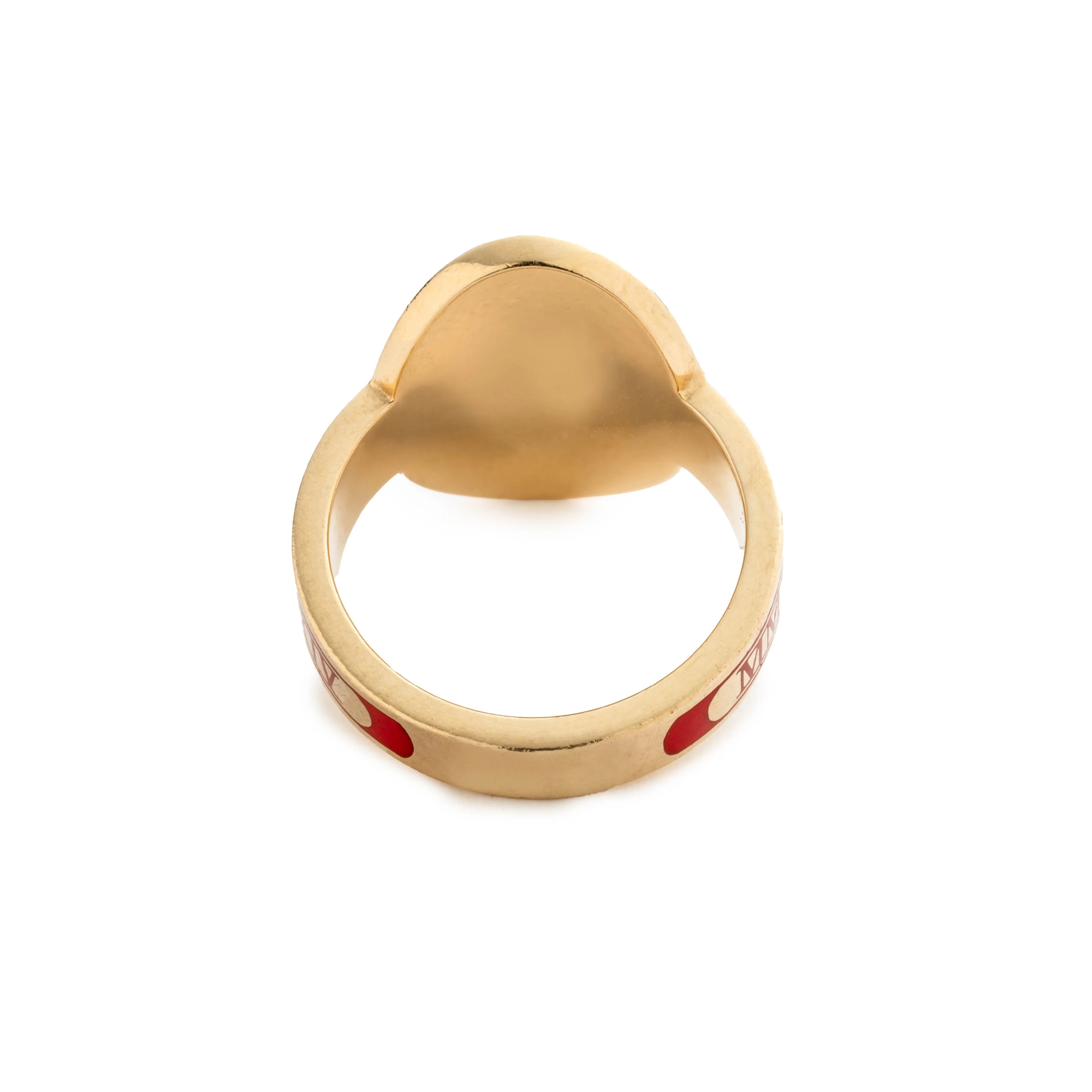 Personalized - True Love | Custom Cigar Band | Red Ceramic, Yellow Gold - Image 3