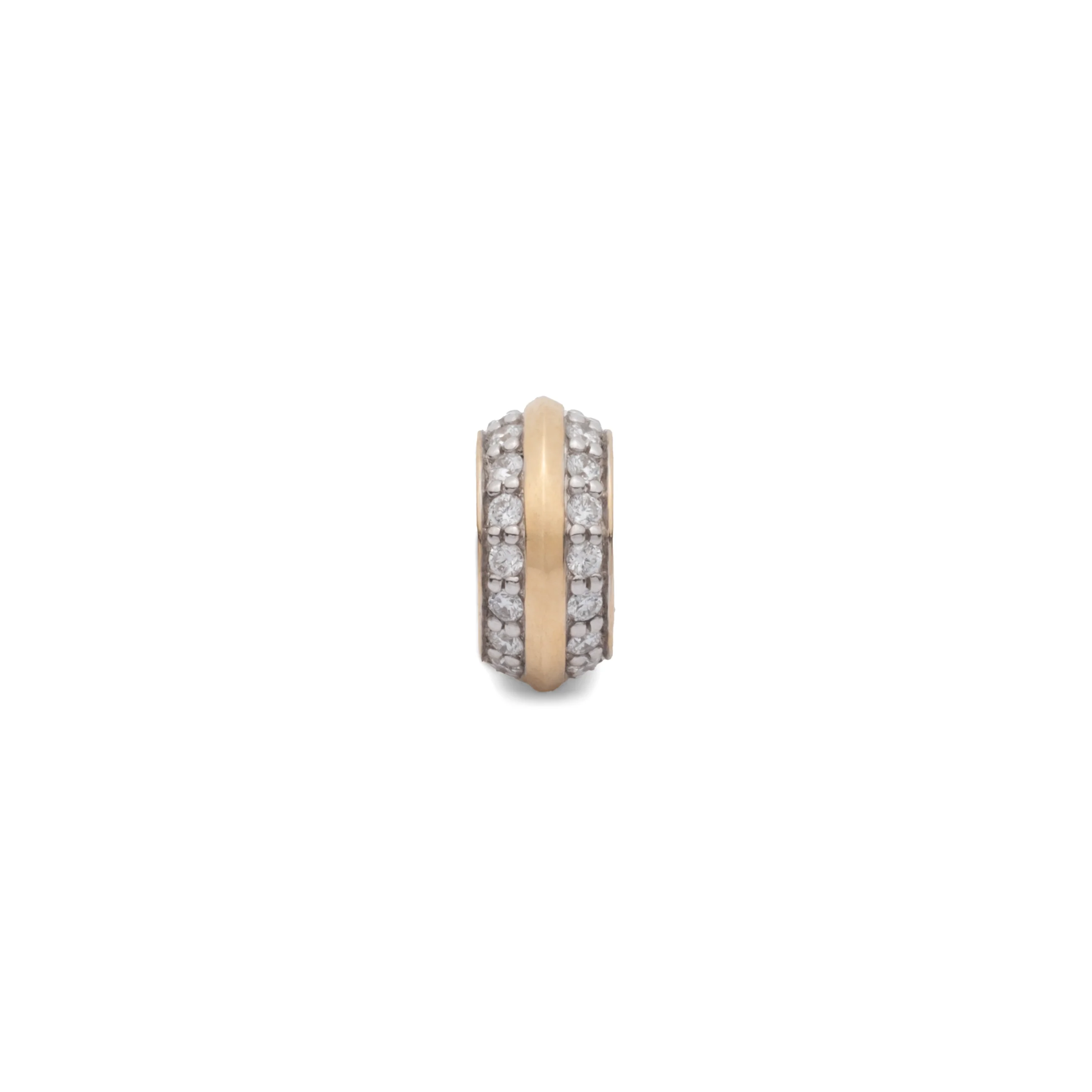 True Love | Pavé Knife Edge Heart Beat | Diamonds, Yellow Gold - Image 3