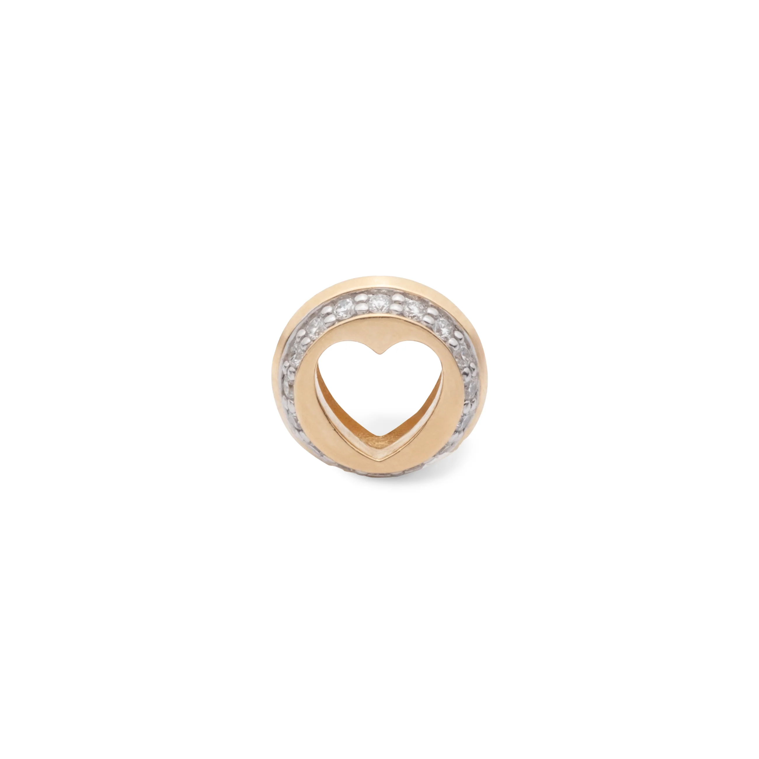 True Love | Pavé Knife Edge Heart Beat | Diamonds, Yellow Gold - Image 4