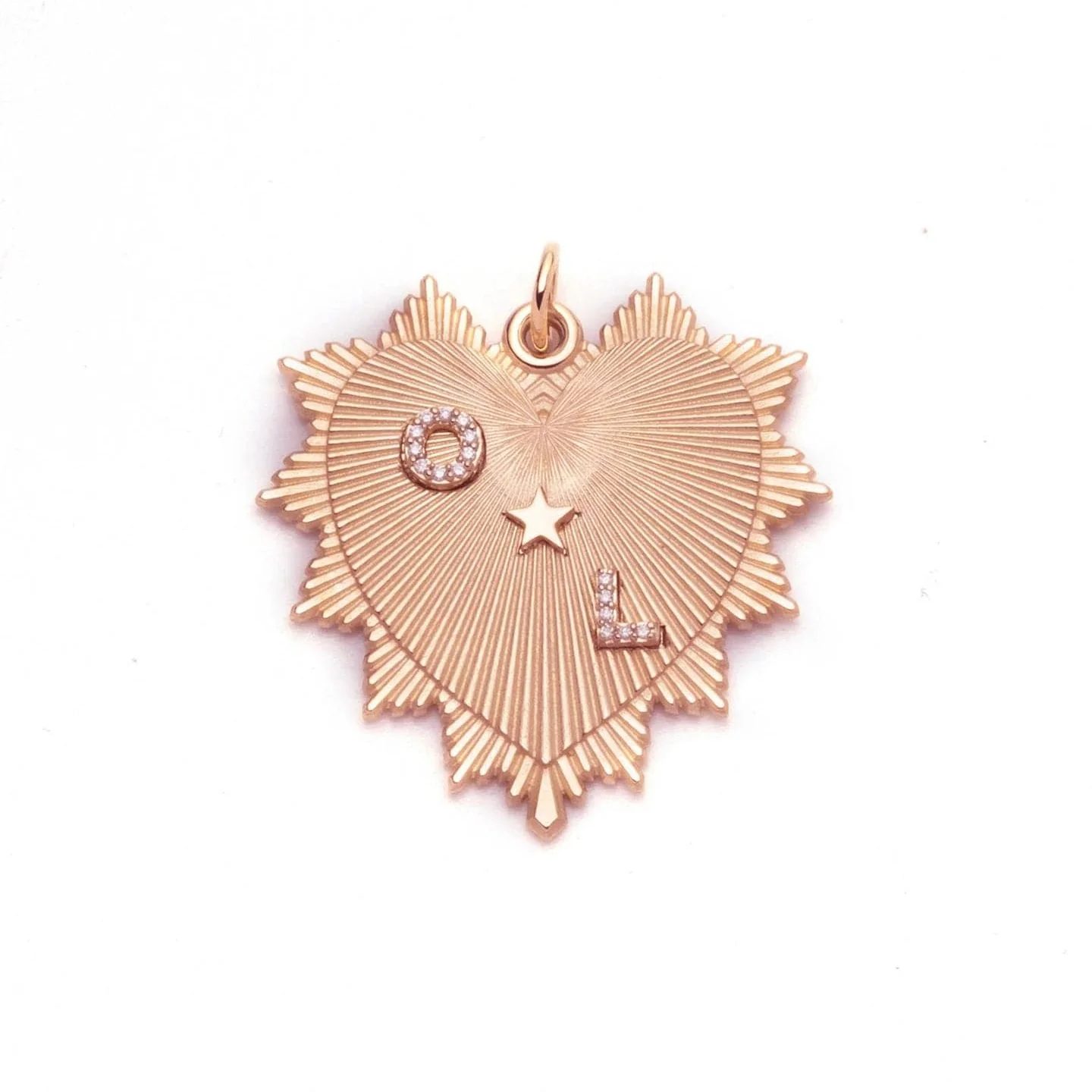 Personalized - True Love | Custom Heart Love Token Oversized Medallion | Diamonds, Rose Gold - Image 6