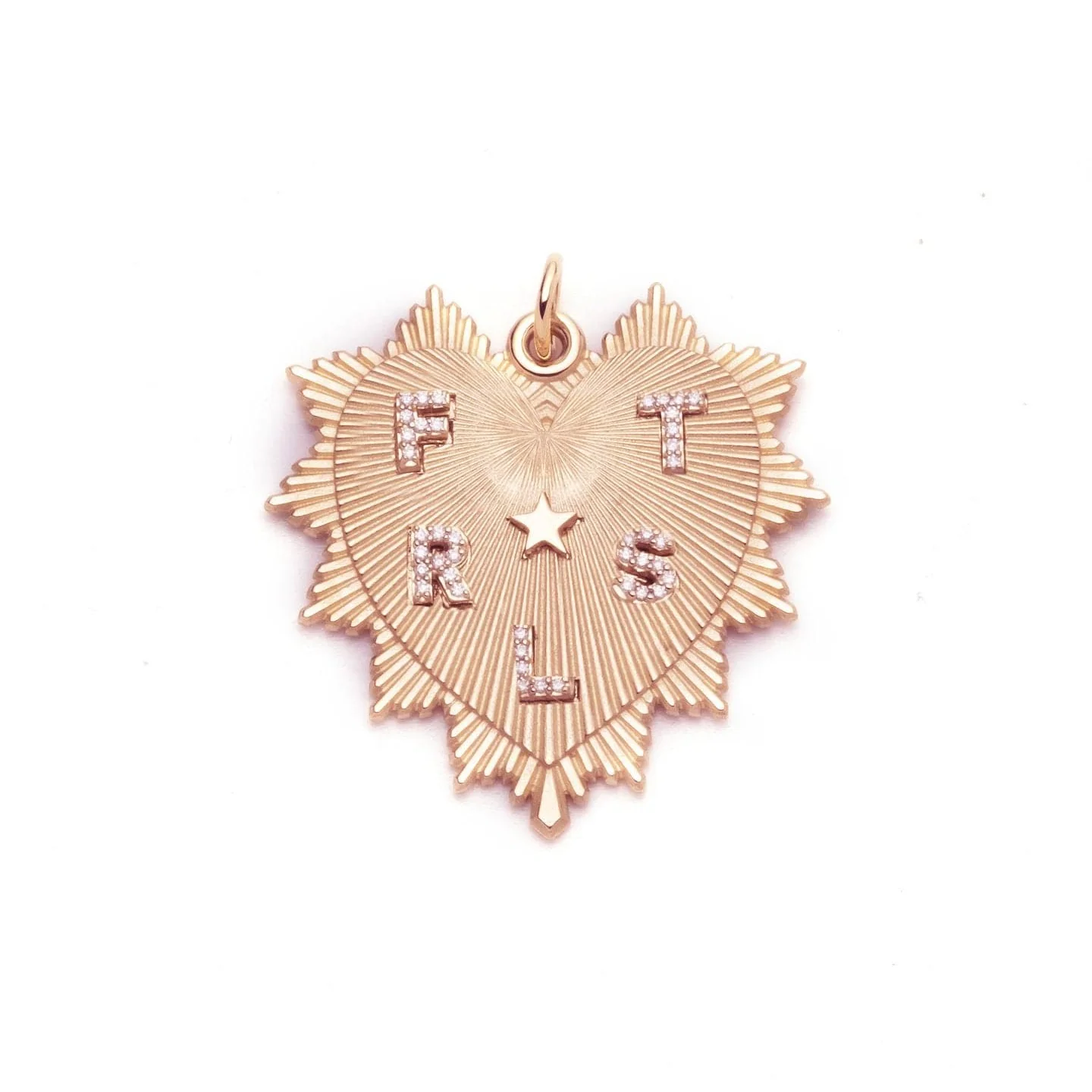 Personalized - True Love | Custom Heart Love Token Oversized Medallion | Diamonds, Rose Gold - Image 8