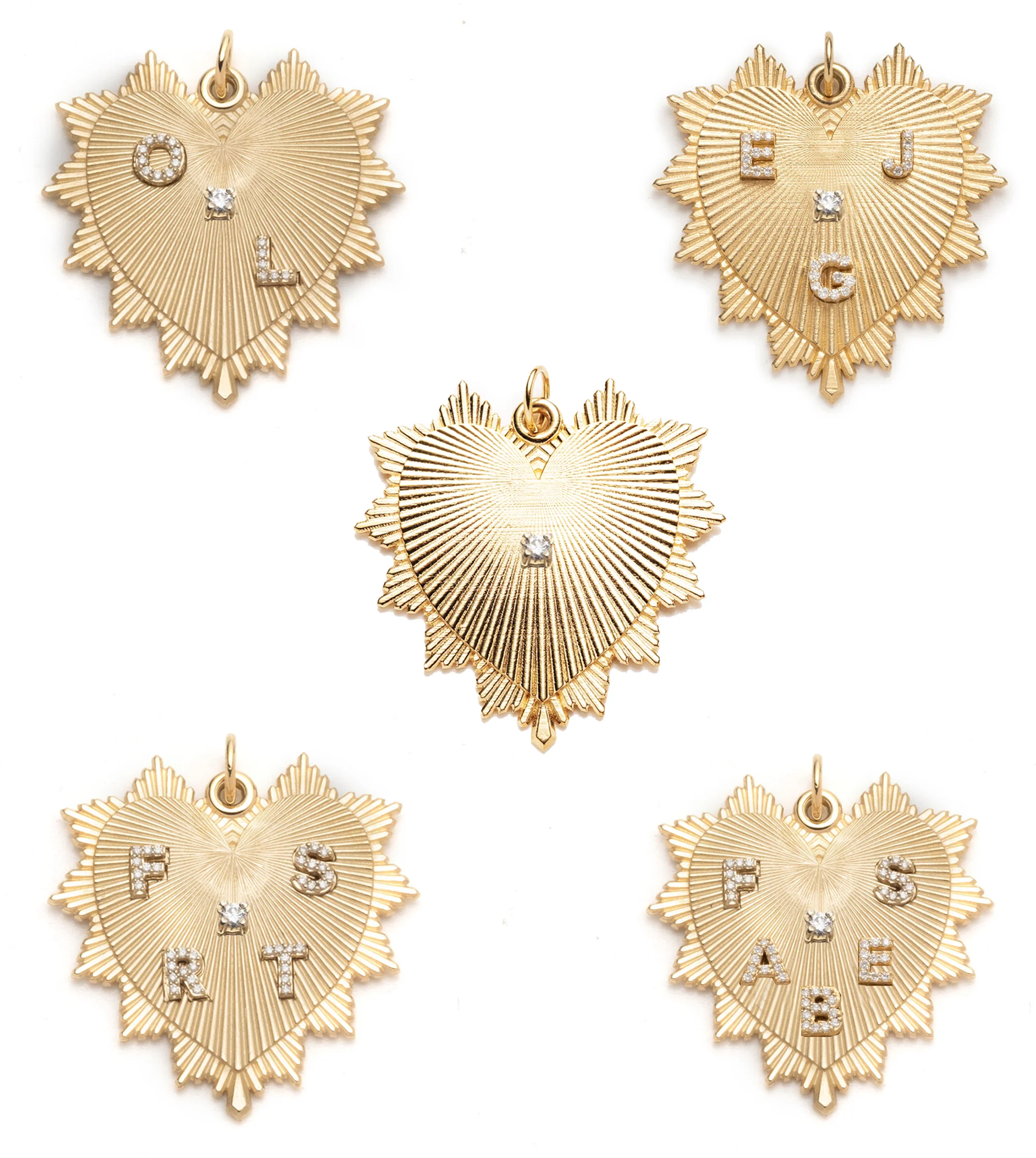 Personalized - True Love | Custom Heart Love Token Oversized Medallion | Diamonds, Yellow Gold - Image 10