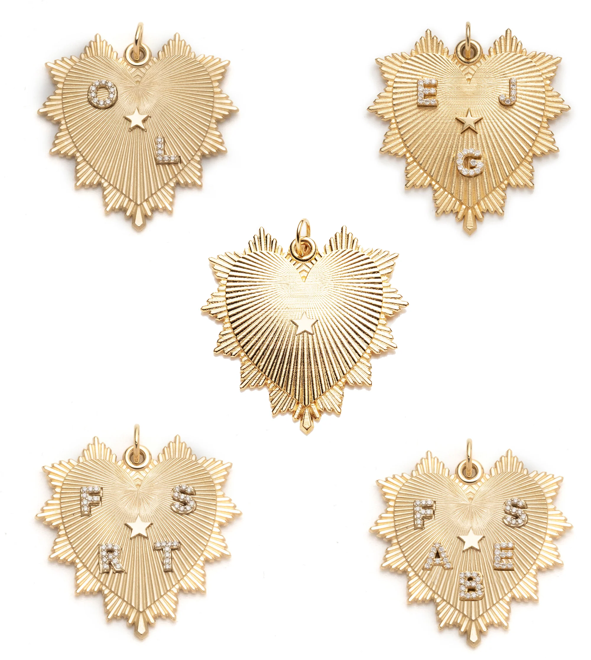 Personalized - True Love | Custom Heart Love Token Oversized Medallion | Diamonds, Yellow Gold - Image 6