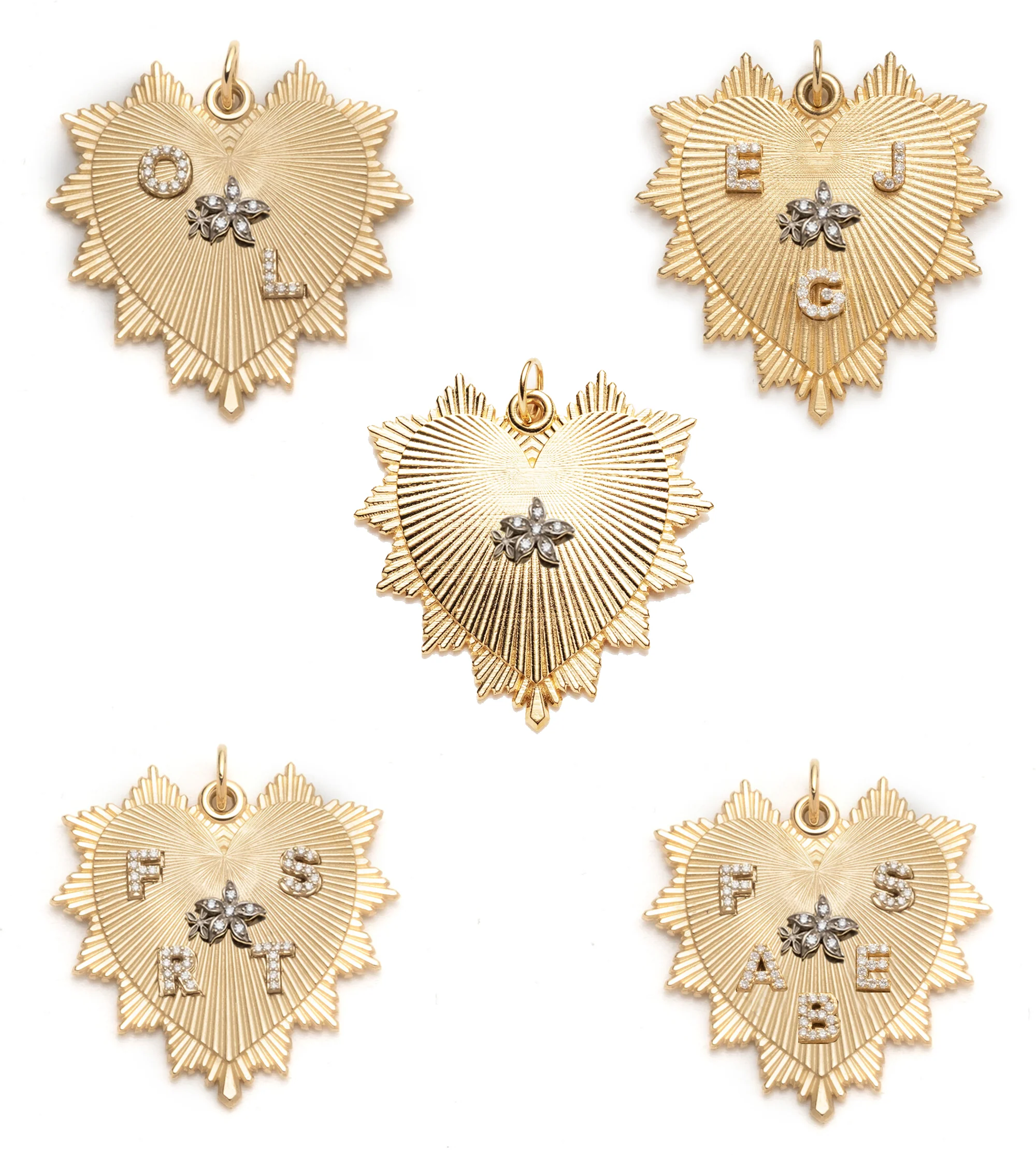 Personalized - True Love | Custom Heart Love Token Oversized Medallion | Diamonds, Yellow Gold - Image 7