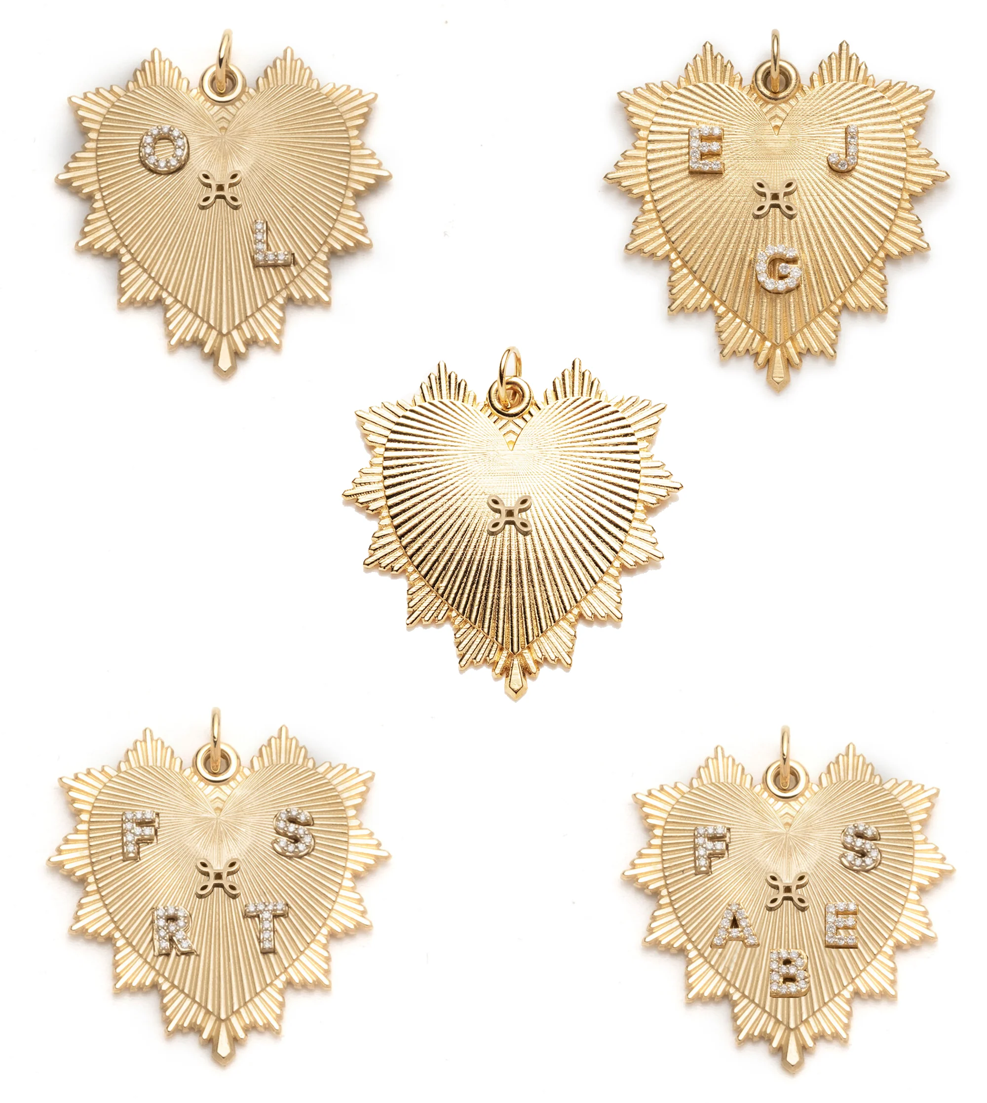 Personalized - True Love | Custom Heart Love Token Oversized Medallion | Diamonds, Yellow Gold - Image 8