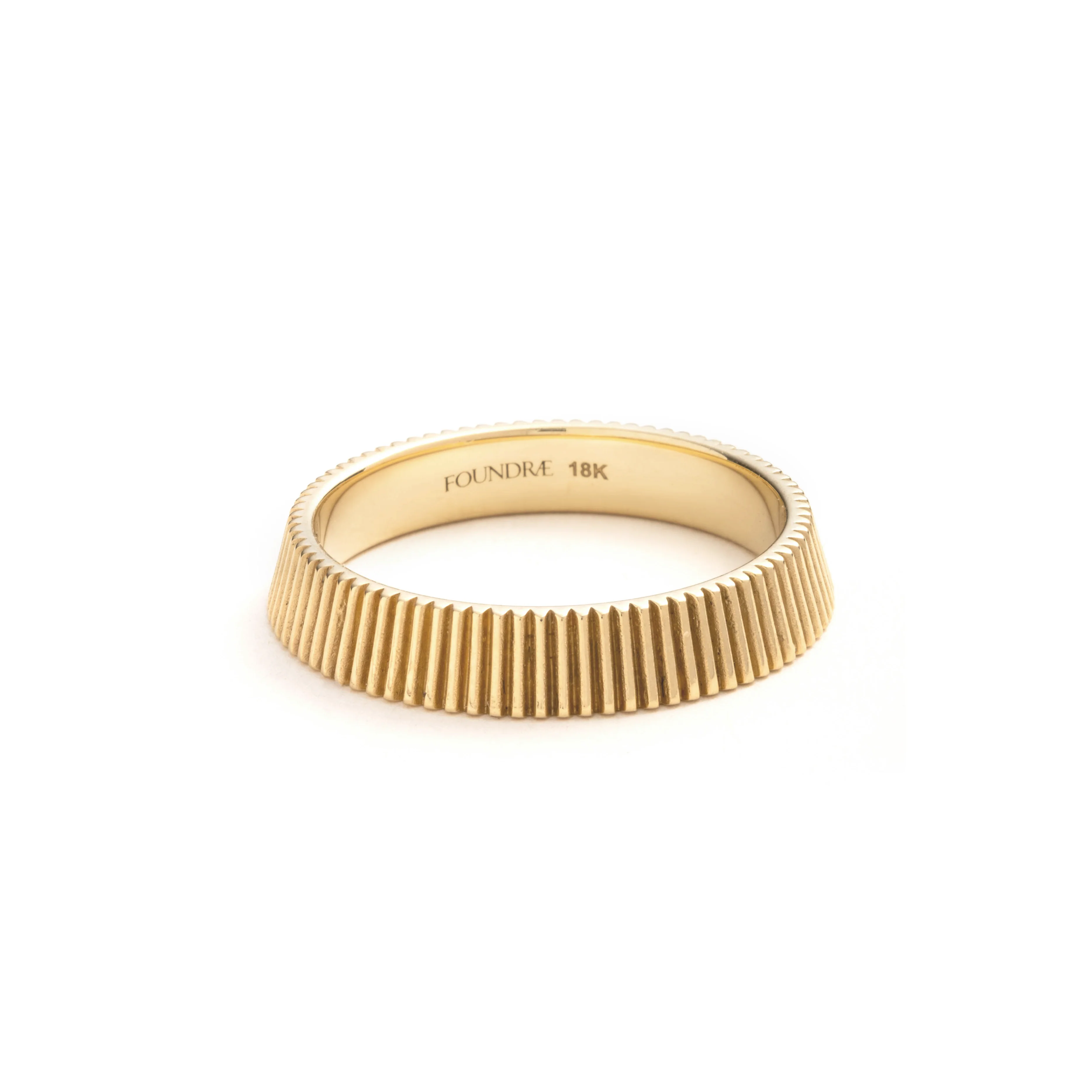 True Love | Radiating Bookend Band | Yellow Gold - Image 3