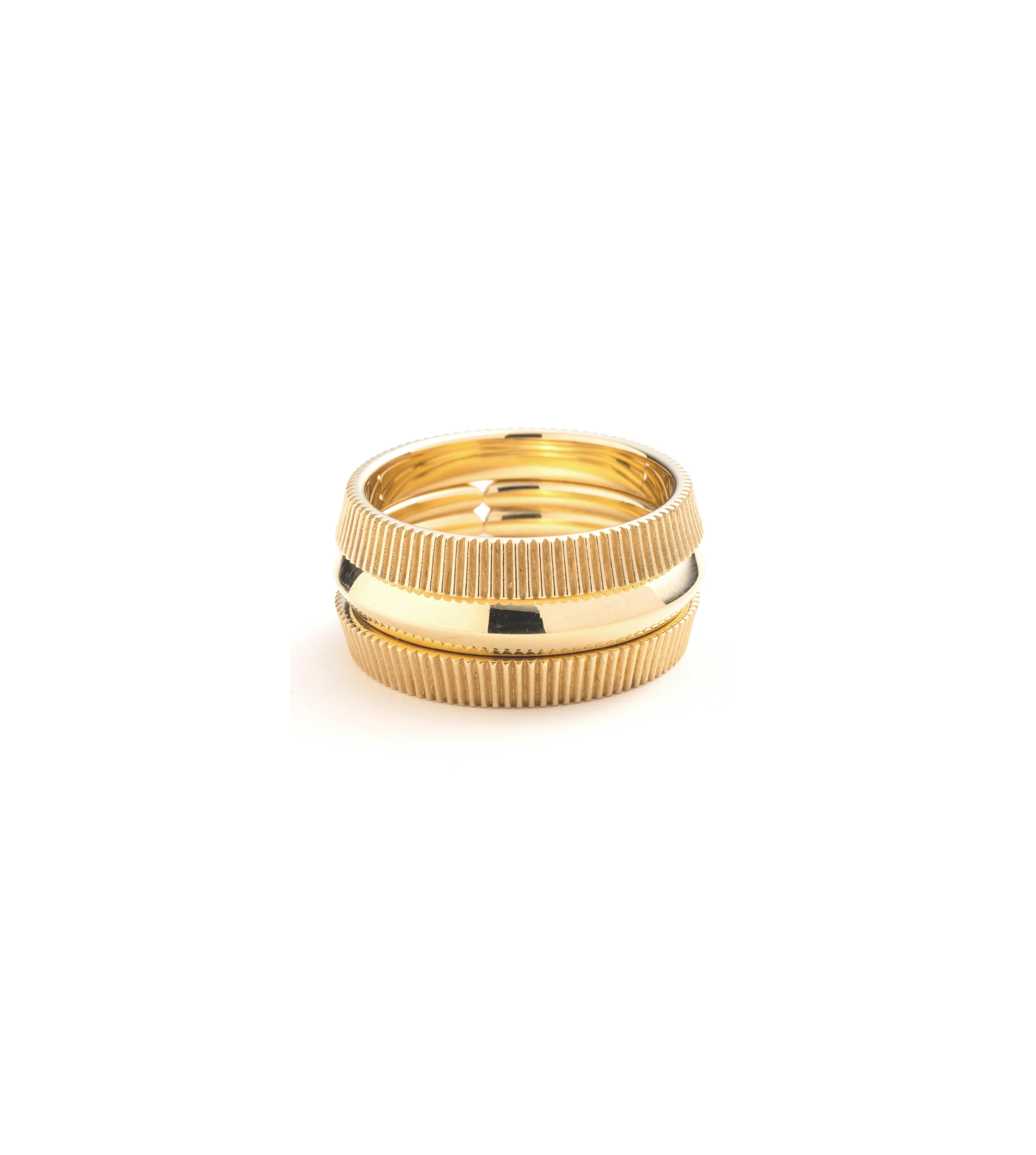 True Love | Radiating Bookend Band | Yellow Gold - Image 5