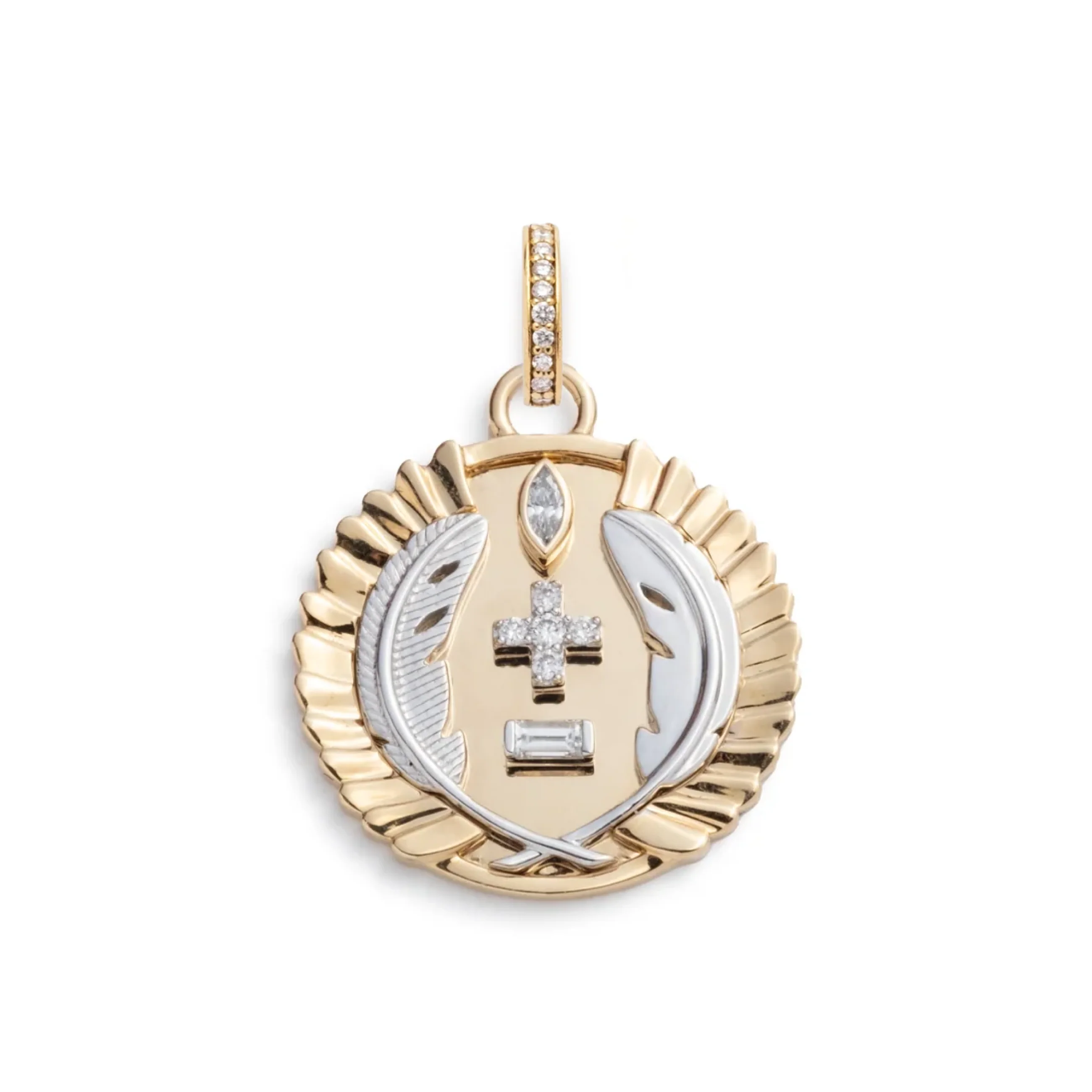 Vivacity | Ever Growing Love Medium Medallion | Diamonds, Mixed Gold