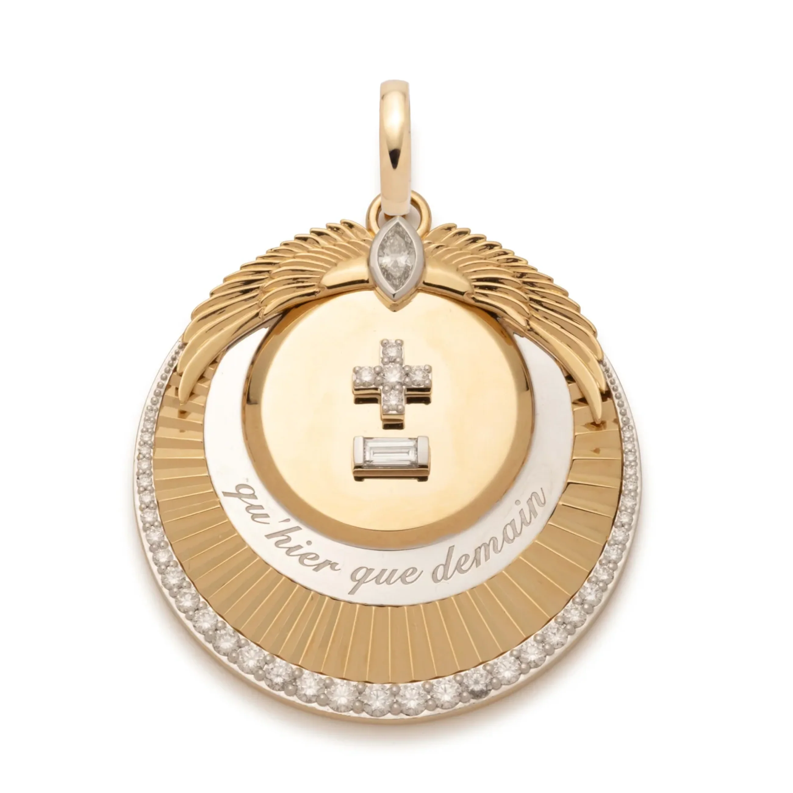 Vivacity | Ever Growing Love Exuberant Medallion | Diamonds, Yellow Gold